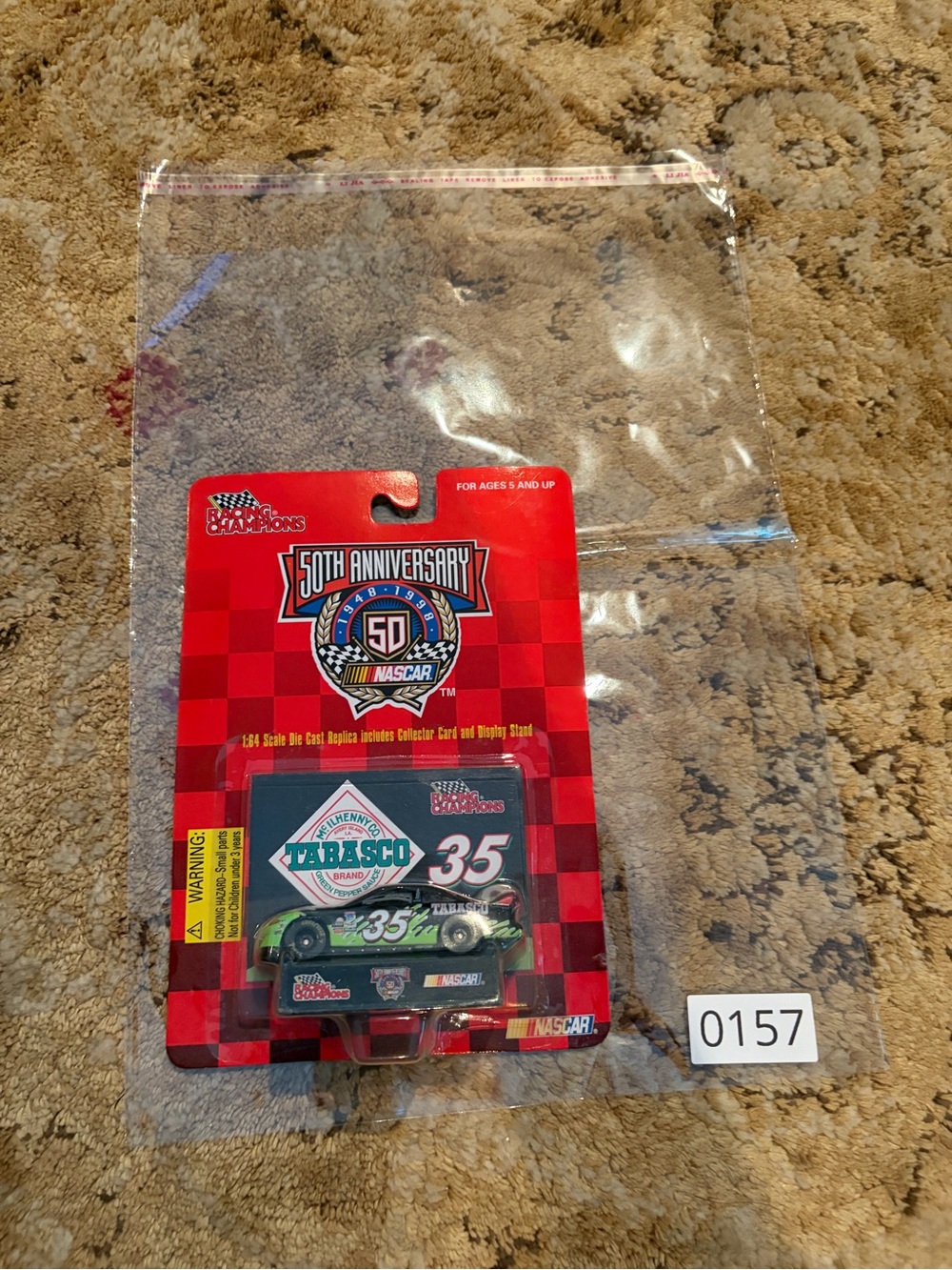 Nascar Tabasco #35 Green and White Die-Cast Collectible Car